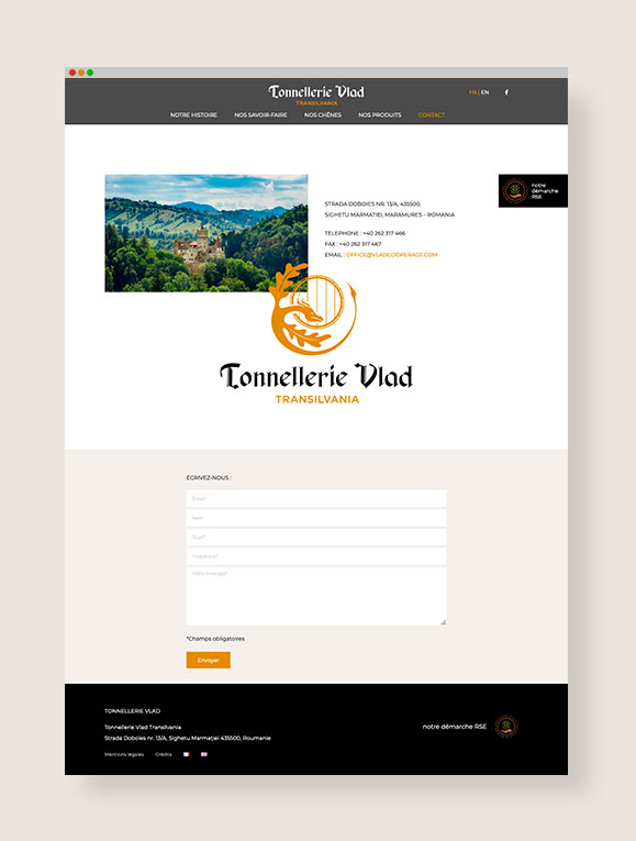 page contact site www.tonnellerievlad.com