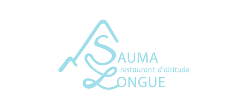 identite visuelle du restaurant d'altitude sauma longue - logotype