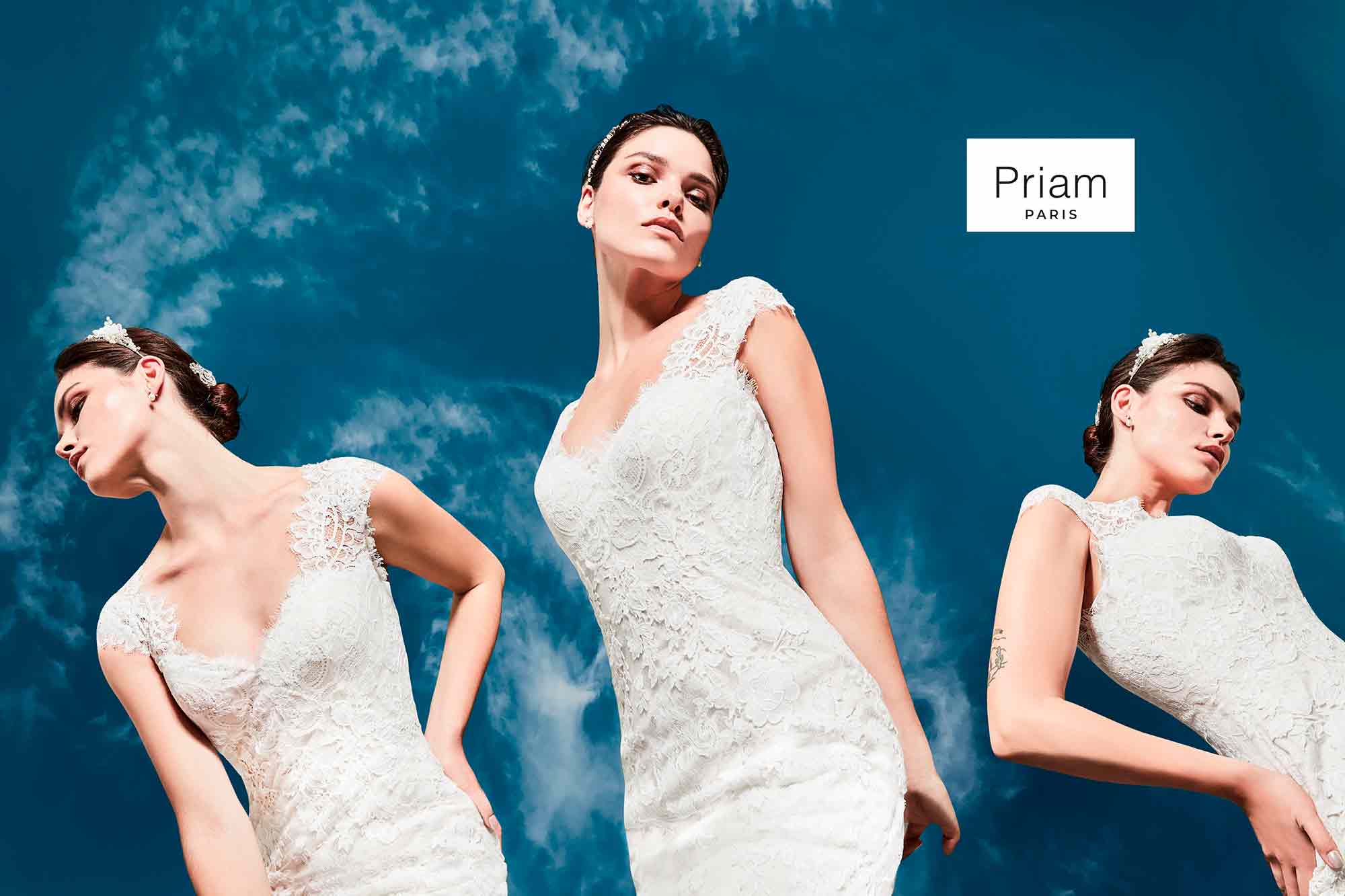 Les Gauchers Studio direction artistique pour les robes de mariées Priam