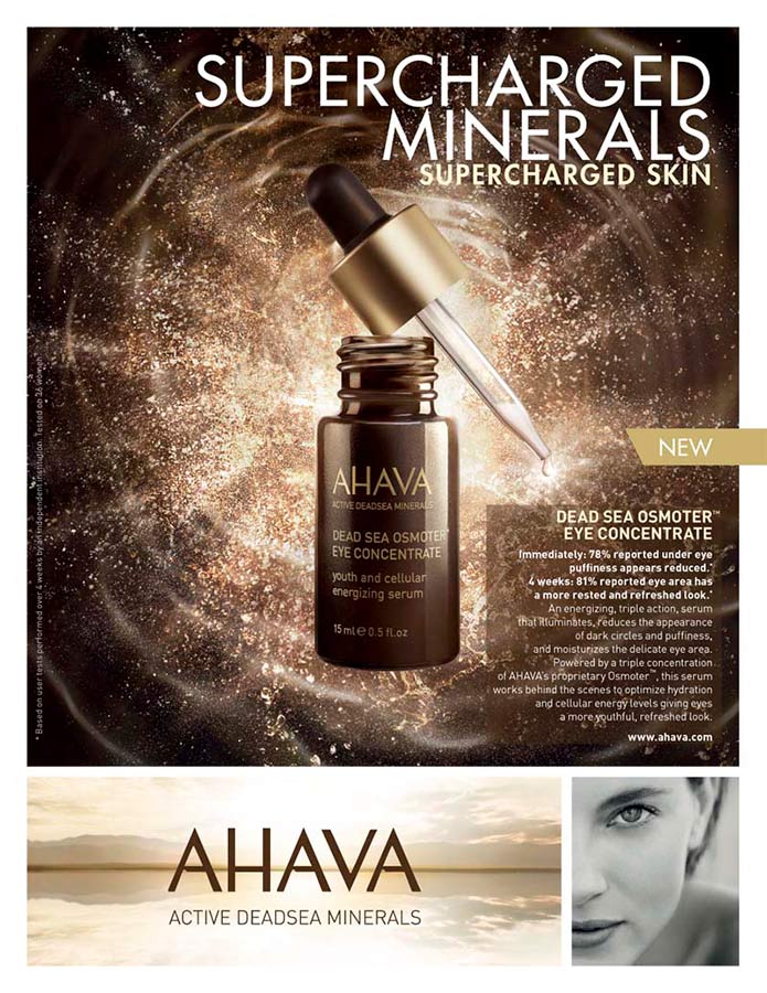 direction artistique skincare pour ahava le serum yeuxosmoter