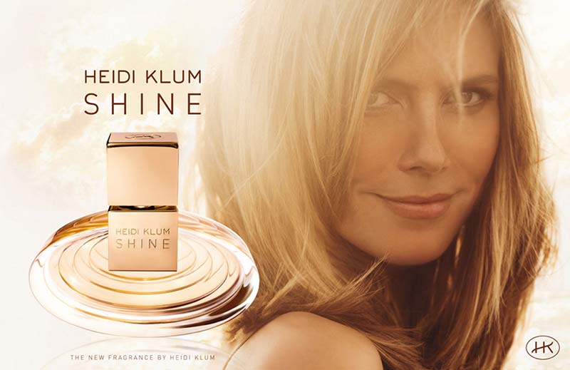 direction artistique parfum heidi klum shine