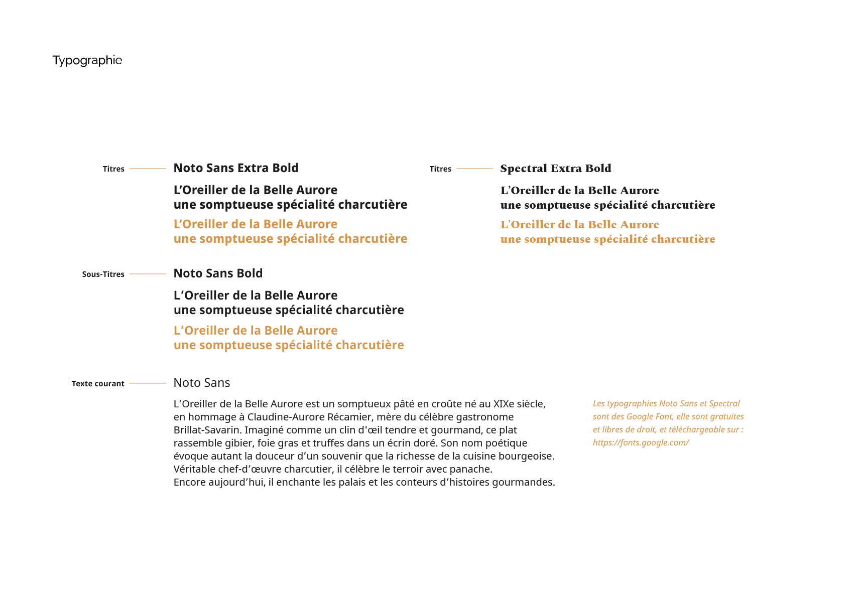 typographie oreiller de la belle aurore par les gauchers studio